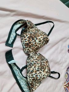 Chitah Print Push Up Bra Underwired