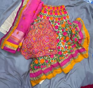Vibrant Floral Lehenga Choli Set