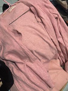 Pink Cropped Cardigan
