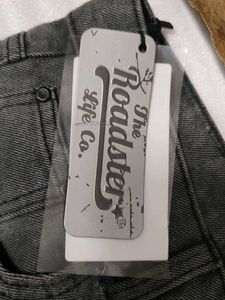 Roadster Gray Wide Leg Denim Jeans