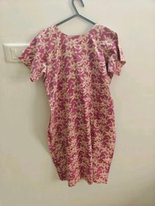 Embellished Floral Print Kurta