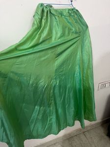 Elegant Green Lehenga Choli Set with padded blouse