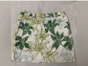 Nine West Floral Print Mini Skirt