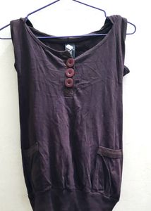 Sleeveless Top With Poncho
