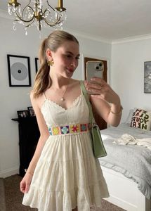 Mini White Flowy Dress