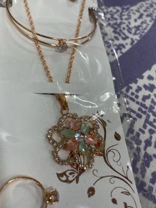 Rose Gold Fashion Jewelry Set