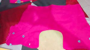 Beautiful Pink Embellished Saree