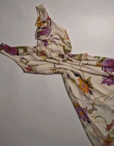Y2K Floral Dress with Beaded details