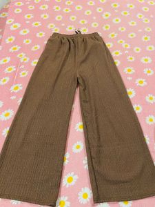 Brown Wide Leg Palazzo Pants