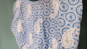 Blue Paisley Print Kurta / cotton