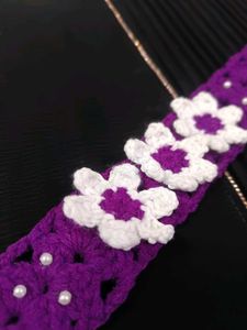Handmade crochet baby hair band 💫