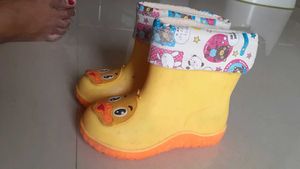 Cute Yellow Duck Rain Boots
