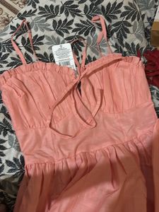 Chic Pink Midi Dress
