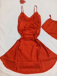 Hot Stuff Devil Red Satin Set 😈 NWT