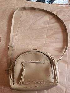 Stylish Beige Crossbody Bag