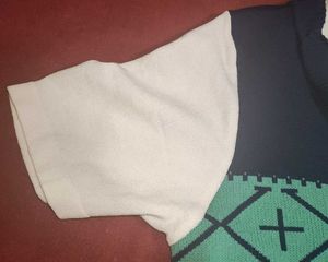 Argyle Pattern Knit Cardigan