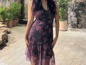 Stunning Floral Print Maxi Dress