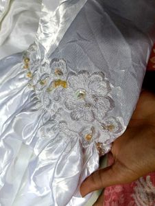 Elegant White Gown 🕊️🦋