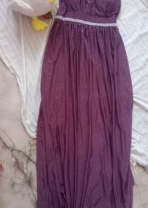 Sparkling Purple Maxi Dress
