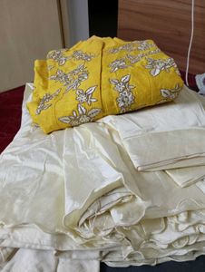 Yellow Embroidered Lehenga Choli Set