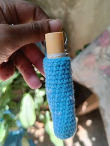 Crochet lip balm holder