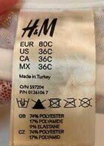 H&amp;m satin beautiful bra with brief 👍