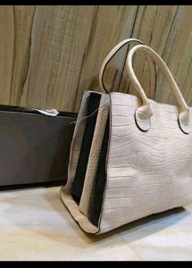 Chic Crocodile Embossed Tote Bag