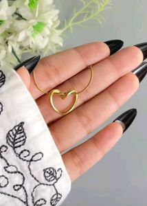 Gold Heart Pendant Necklace