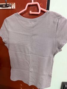 Grey Graphic Print T-Shirt
