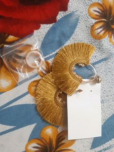 Gold Colour Earring  And Ring