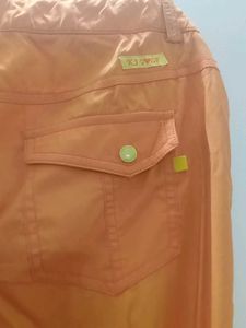 Orange Casual Pants