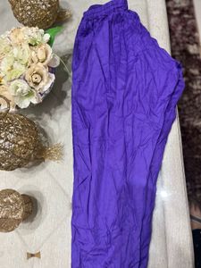 Beautiful Purple Floral Kurta Set