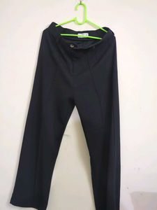 Classic Black Wide Leg Trousers