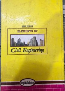 Elements of Civil Engineering by King India