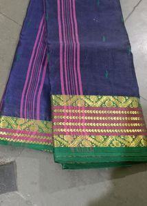 New Cotton Saree With Heavy Border