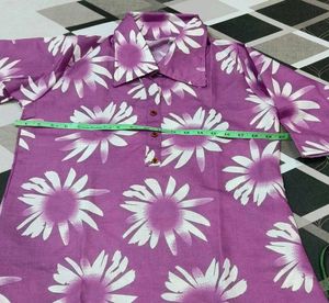 Purple Daisy Print co-ord Set Brand New