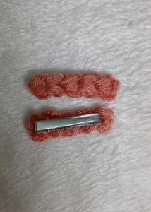 Handmade Knitted Hair Clips - Cute!