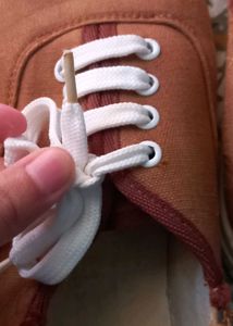 Brown Canvas Casual Shoes