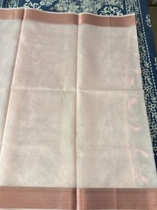 Baby Pink Organza Saree