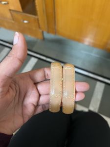 Elegant Gold-Toned plastic Bangles (Set of 2)