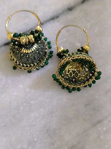 Elegant Oxidized Jhumka Earrings
