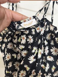 Daisy Print Mini Dress