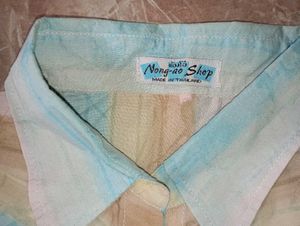 Pastel Chevron Stripe Button-Up Shirt