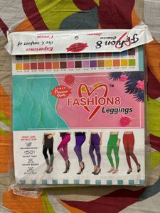 Fashion 8 Ankle Length Leggings - Yellow