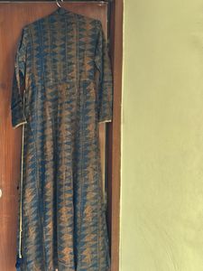 mirror work, long dress