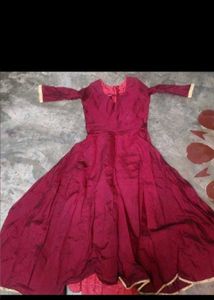 Beautiful Maroon Ethnic Gown