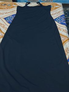 Women's Navy Blue Slip Dress