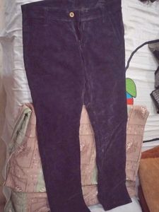Dark Blue Velvet Pants