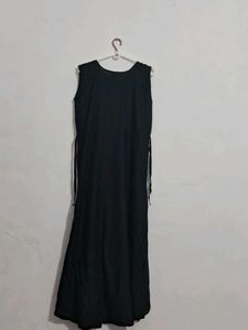 Black Kurta with Tree Embroidery