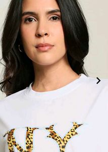 Shein NY Leopard Print Tee